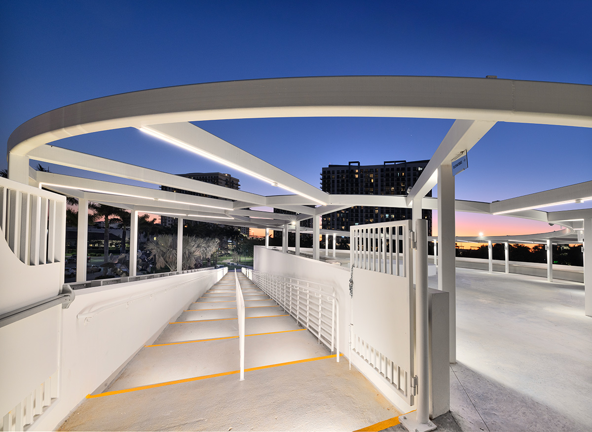 Architectural dusk view of the Doral Cultural Center  Miami, FL